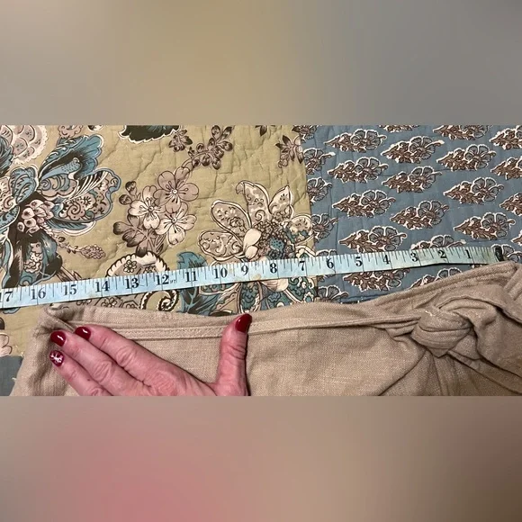 Anthropologie Women’s Size 8 Tan Linen Skort - Picture 11 of 14